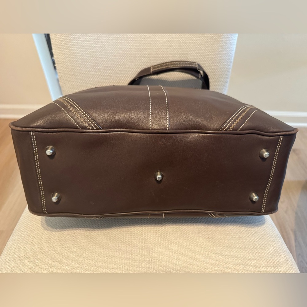 Coach Vintage Brown Leather Soho Satchel Purse with Dust Bag F10581 - Picture 9 of 16